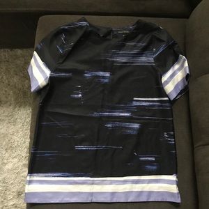 Banana Republic Abstract Crew Blouse Shirt Top